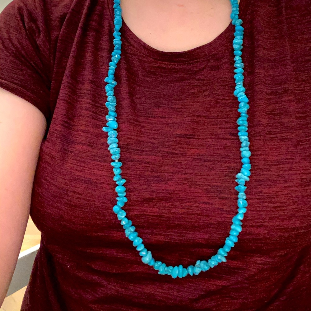 Beautiful Long Turquoise Necklace
